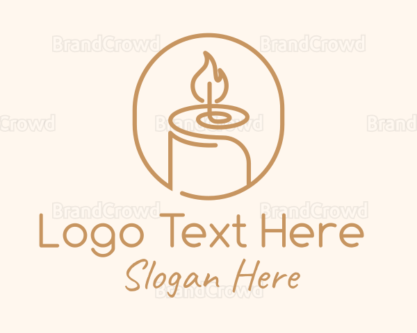 Flame Wax Candle Logo