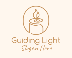 Flame Wax Candle logo design