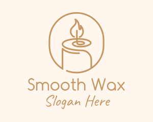 Flame Wax Candle logo design