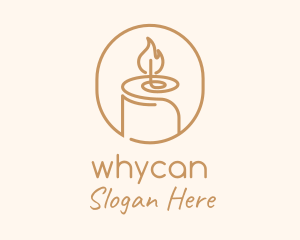 Vigil - Flame Wax Candle logo design