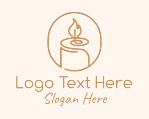 Flame Wax Candle Logo