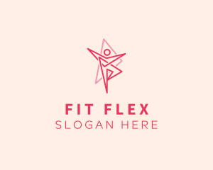 Person Fitness Workout logo design