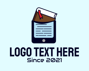 Tablet - Book Mobile Phone logo design