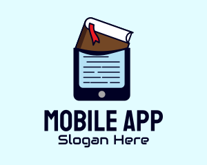 Book Mobile Phone  Logo