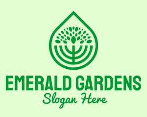 Green Agricultural Plant logo design