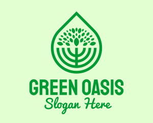 Green Agricultural Plant logo design