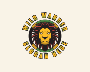 Wild Jamaica Lion logo design