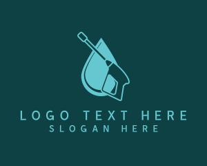 Hose - Blue Pressure Washer logo design