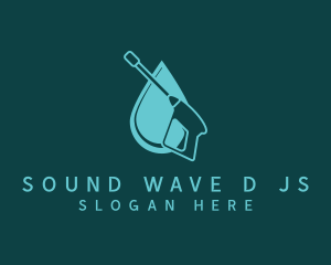 Presure Washing - Blue Pressure Washer logo design