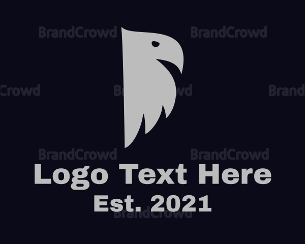 Gray Bird Silhouette Logo