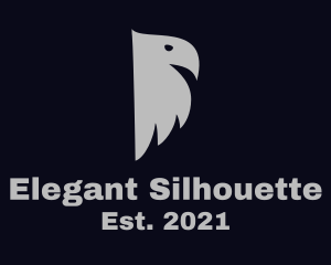 Gray Bird Silhouette logo design