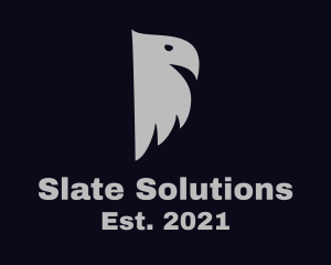 Gray Bird Silhouette logo design