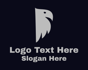 Gray Bird Silhouette Logo