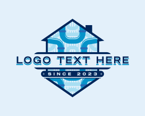 Fix - House Pipe Plumber logo design