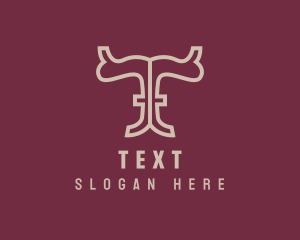 Western Saddle Boutique Letter T logo design