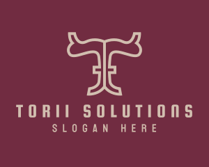 Western Saddle Boutique Letter T logo design