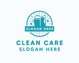 Cleaning Bucket Detergent  logo design