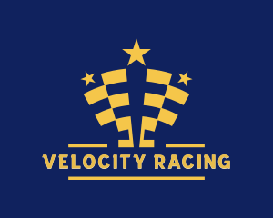 Race Flag Trophy Cups logo design