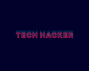 Hacking - Future Glitch Business logo design