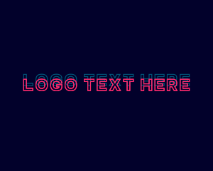 Neon - Future Glitch Business logo design