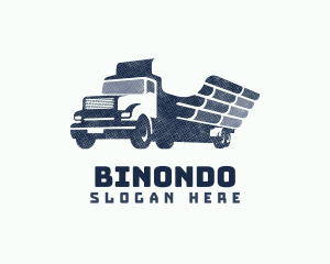 Wing Truck Lumber Delivery Logo
