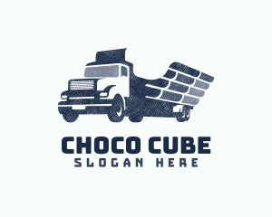 Wing Truck Lumber Delivery Logo