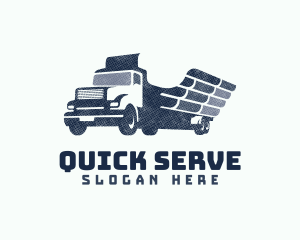 Wing Truck Lumber Delivery logo design