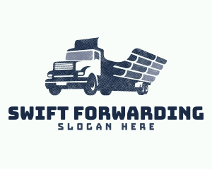 Wing Truck Lumber Delivery logo design