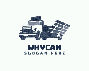 Freight - Wing Truck Lumber Delivery logo design