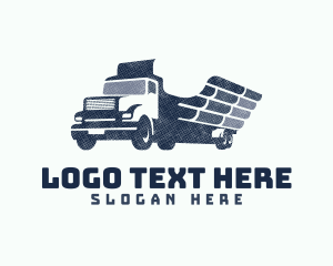 Wing Truck Lumber Delivery Logo