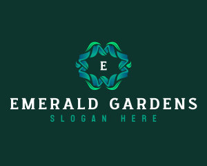 Gardening Plant Leaves logo design