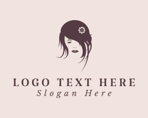 Hairdresser - Hair Floral Shampoo logo design