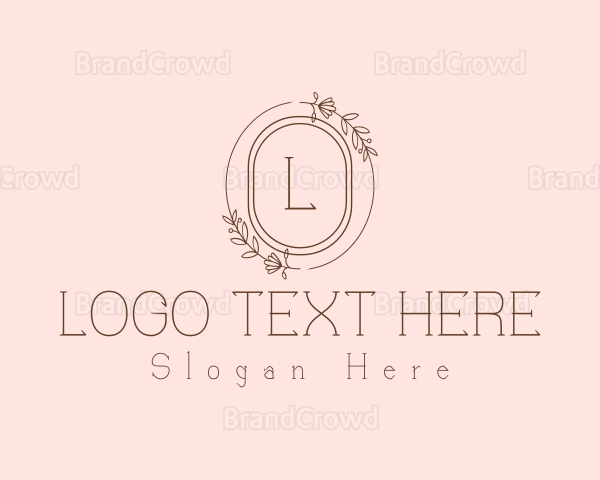 Floral Beauty Wreath Logo