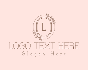 Mirror - Floral Beauty Wreath logo design