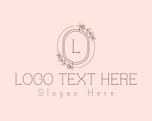 Nail - Floral Beauty Wreath logo design