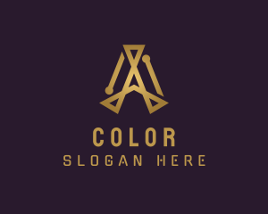 Golden - Generic Elegant Letter A logo design