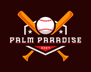 Baseball Sport League Logo