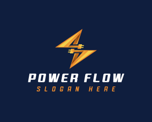 Electrical Power Plug logo design