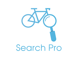 Search - Bicycle Bike Search Finder logo design