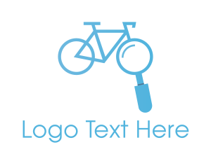 Bicycle Bike Search Finder Logo