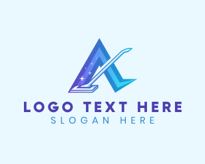 Maintenance - Vacuum Mop Cleaning Letter A logo design