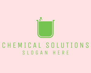 Chemical - Green Lab Jar logo design
