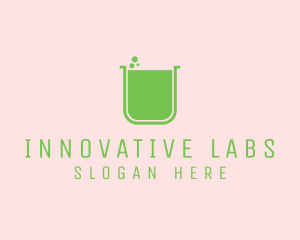 Green Lab Jar logo design