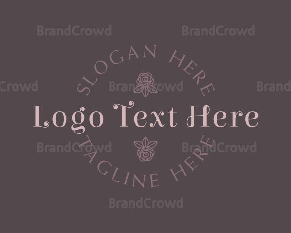 Floral Beauty Wordmark Logo