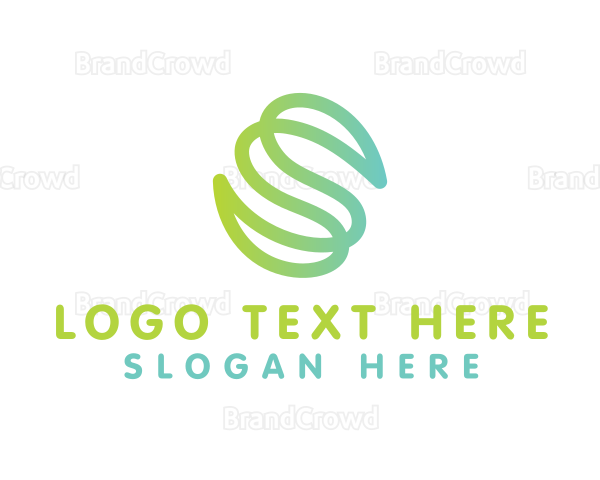 Green Letter S Outline Logo