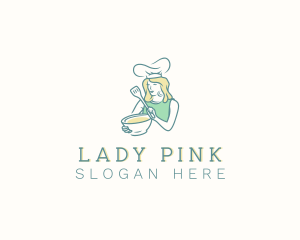 Pastry Chef Lady logo design