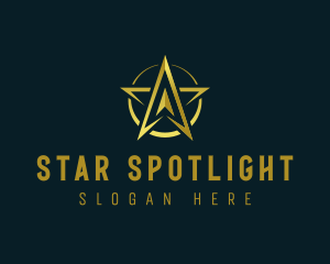 Star Compass Arrow logo design