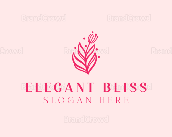 Pink Floral Bloom Logo