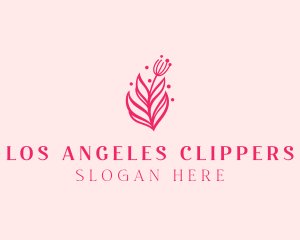 Pink Floral Bloom Logo