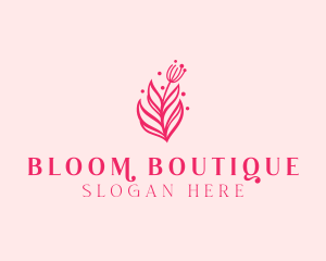 Bloom - Pink Floral Bloom logo design